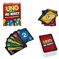 Juego de mesa UNO No Mercy de Mattel Games con cartas nuevas