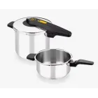 Set de Ollas a Presión Excellent 7L y 4L, Acero Inoxidable
