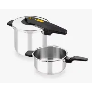 Set de Ollas a Presión Excellent 7L y 4L, Acero Inoxidable