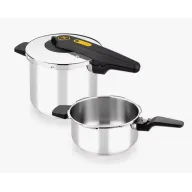 Set de Ollas a Presión Excellent 7L y 4L, Acero Inoxidable