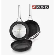 Sartenes Monix Mineral: Set de 18, 22 y 26 cm Reforzadas