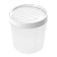 Tupper Hermético 1L Blanco Apto para Microondas y Congelador
