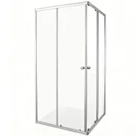 Mampara cuadrada de ducha 80x80x185cm con cristal templado