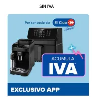 Freidoras y cafeteras sin IVA para socios con app
