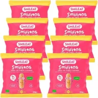Snack Smileat de Fresa y Plátano para Bebés 8x25gr