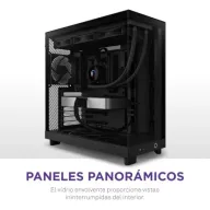 Mid Tower NZXT H6 Flow Negra con Cristal Templado USB-C