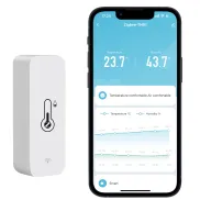 Sensor inalámbrico de temperatura y humedad Zigbee