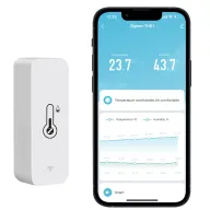 Sensor inalámbrico de temperatura y humedad Zigbee