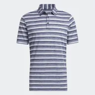 Polo de golf hombre ADIDAS azul marino y blanco con rayas