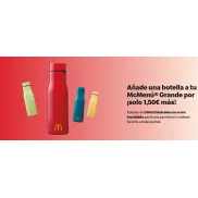 Personaliza tu botella por solo 1,50€ con tu Mcmenú