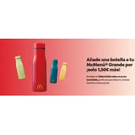 Personaliza tu botella por solo 1,50€ con tu Mcmenú