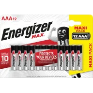 Pilass AAA Energizer Max - Pack de 12, Larga Duración