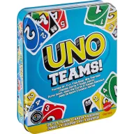 Juego de Cartas UNO Teams de Mattel para Fiestas y Viajes