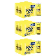 Refresco bajo en calorías Kas limón, pack de 27 latas de 330 ml