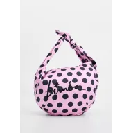 Bolso de lunares rosa y negro de mano BIMBA Y LOLA