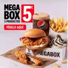 5 Productos en Megabox de KFC