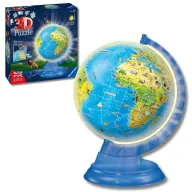 Puzzle 3D Globo Terráqueo con Luz | Ravensburger 180 Piezas