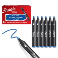 Rotuladores Azul Sharpie - Paquete de 6 unidades