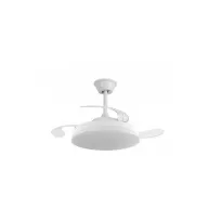 Ventilador de Techo Blanco NARVI, Ø40 cm, Luz LED y Mando