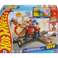Conjunto de pista Hot Wheels y máquina de chicles