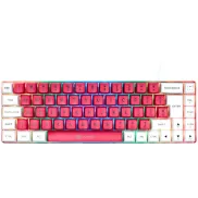 Teclado GAMIAC TKL69G SF Hot-Swappable Blanco & Rosa RGB