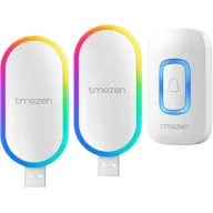 Timbre Exterior Impermeable Inalámbrico con Receptor USB