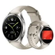 Funda Gris para XIAOMI Watch 2 Titan con Correa Blanca