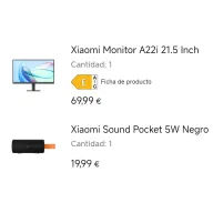 Xiaomi Sound Pocket 5W + Monitor A22i [48€ con Mi Points]