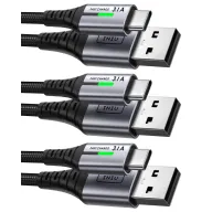 Cables USB C INIU 3x [2m, 2m, 0.5m] para carga rápida