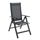 Reclinable negro LOMMA - Silla cómoda y elegante