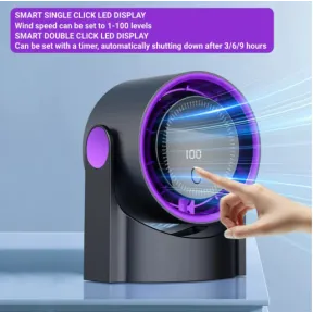 Ventilador inteligente Xiaomi sin aspas, 100 velocidades USB