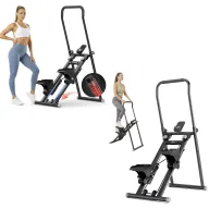 Escaladora Plegable: Manillar Ajustable y Reposapiés 3 Niveles