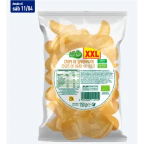 Chips ecológicos de garbanzos GUTBIO - 150 gr