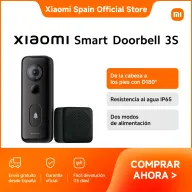 Xiaomi Smart Doorbell 3S - 2K, 180° y 72h Cloud Gratis