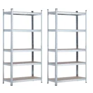 Estanterías Metálicas Modulares Thinia Home, Pack de 2 875kg