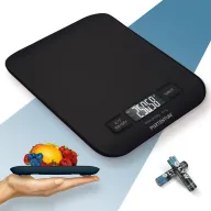 Báscula digital de cocina PORTENTUM 5 kg, pantalla LCD grande