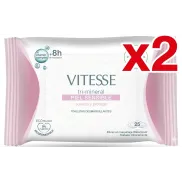 Toallitas Desmaquillantes Unisex X2 Vitesse Piel Sensible 25 U