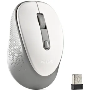 NGS Ratón Inalámbrico Blanco 1600 DPI Óptico