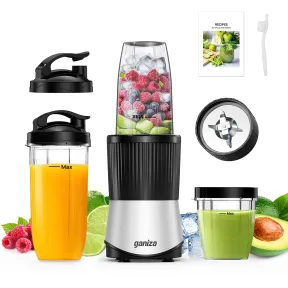 Batidora de Vaso Ganiza, Minilicuadora 900 W