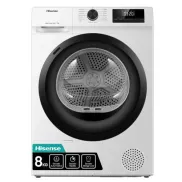 Secadora Hisense DHQE800BW2 - 8 kg, Clase D de Bomba de Calor
