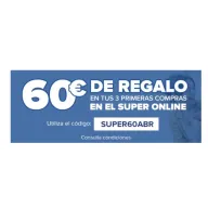 Regalo de 60€ en tus primeras 3 compras en Carrefour