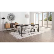 Mesa OLYMPIA extensible marrón para comedor