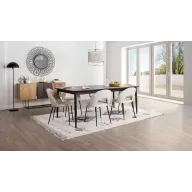 Mesa OLYMPIA extensible marrón para comedor