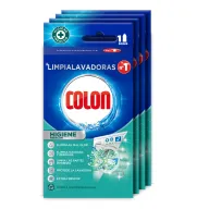 Limpia lavadora Colon - 4 unidades para eliminar olores