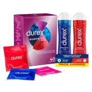 Mix Sorpresa Durex: 40 Condones y 2 Lubricantes