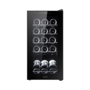 Vinoteca Cecotec GrandSommelier 15000, 15 botellas, negra.