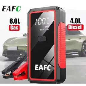 EAFC 2000A: Portátil Arrancador de Coches 600A