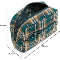 Bolsa Grande de Maquillaje para Mujer Vera Bradley de Algodón