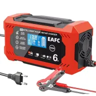 Cargador Inteligente EAFC 12V 6A con Reparación de Pulso
