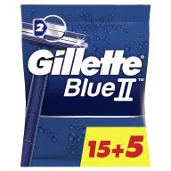 Maquinillas de Afeitar Desechables Gillette Blue II, 20 Unidades